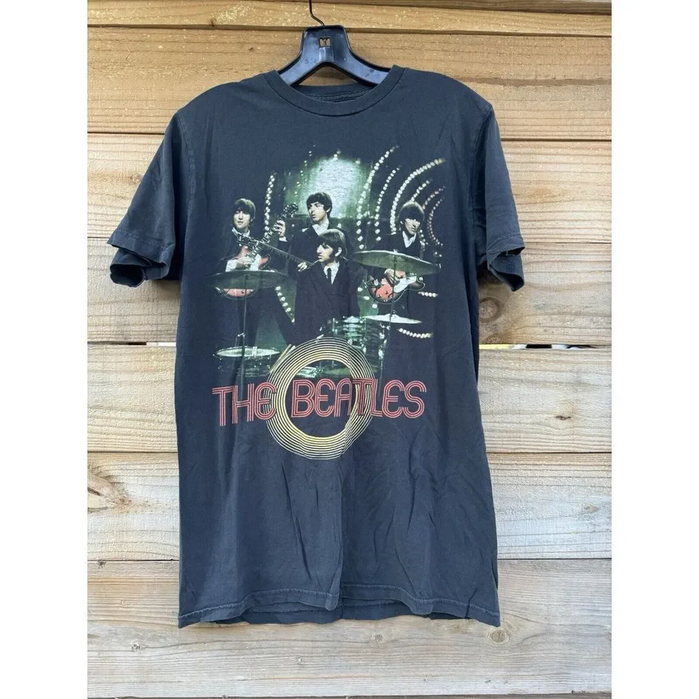 THE BEATLES 2009 apple corp‎ LTD black size Medium Mens T Shirt. Loved Cond